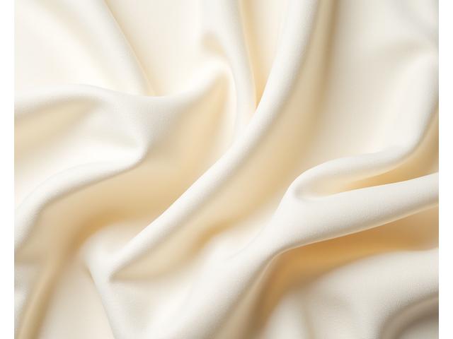 Naturfarget økologisk bomullstekstil med diskret bølgemønster, detaljert tekstur